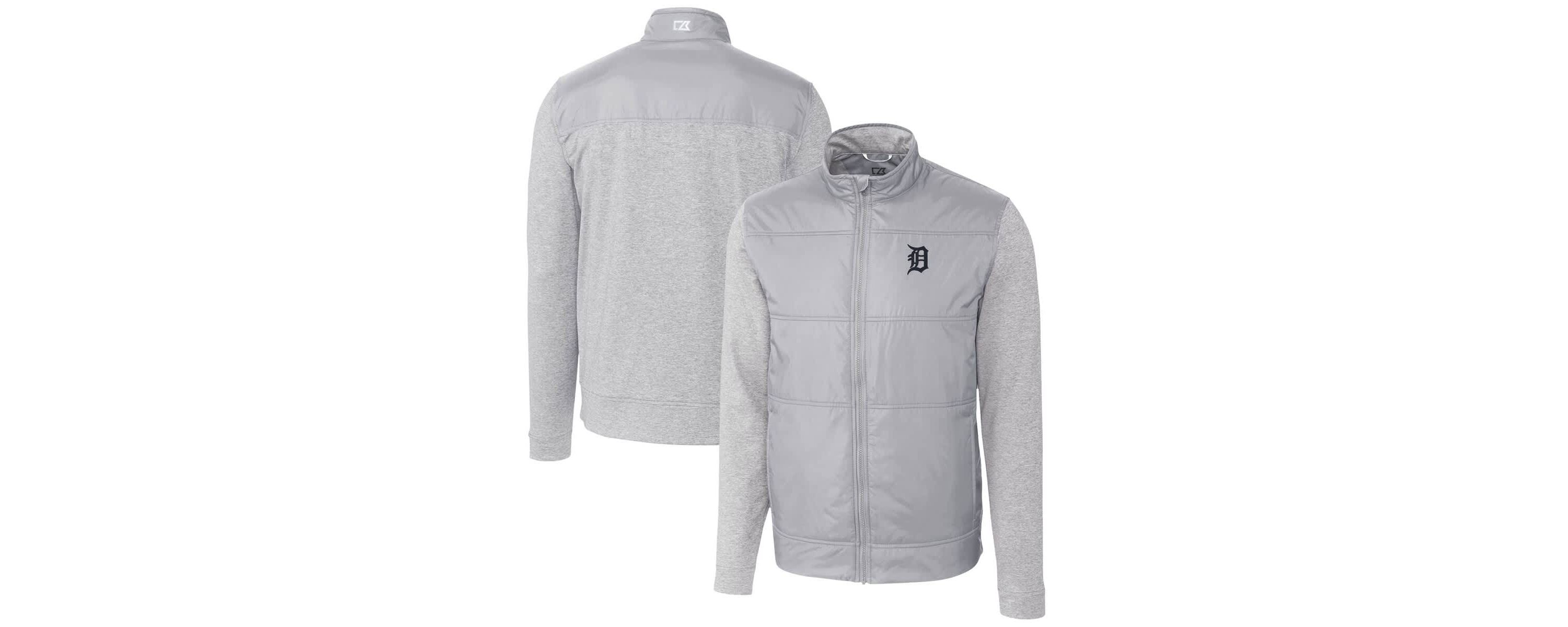 MLB Detroit Tigers Stealth Hybrid Quilted Full-Zip Windbreaker Jacket