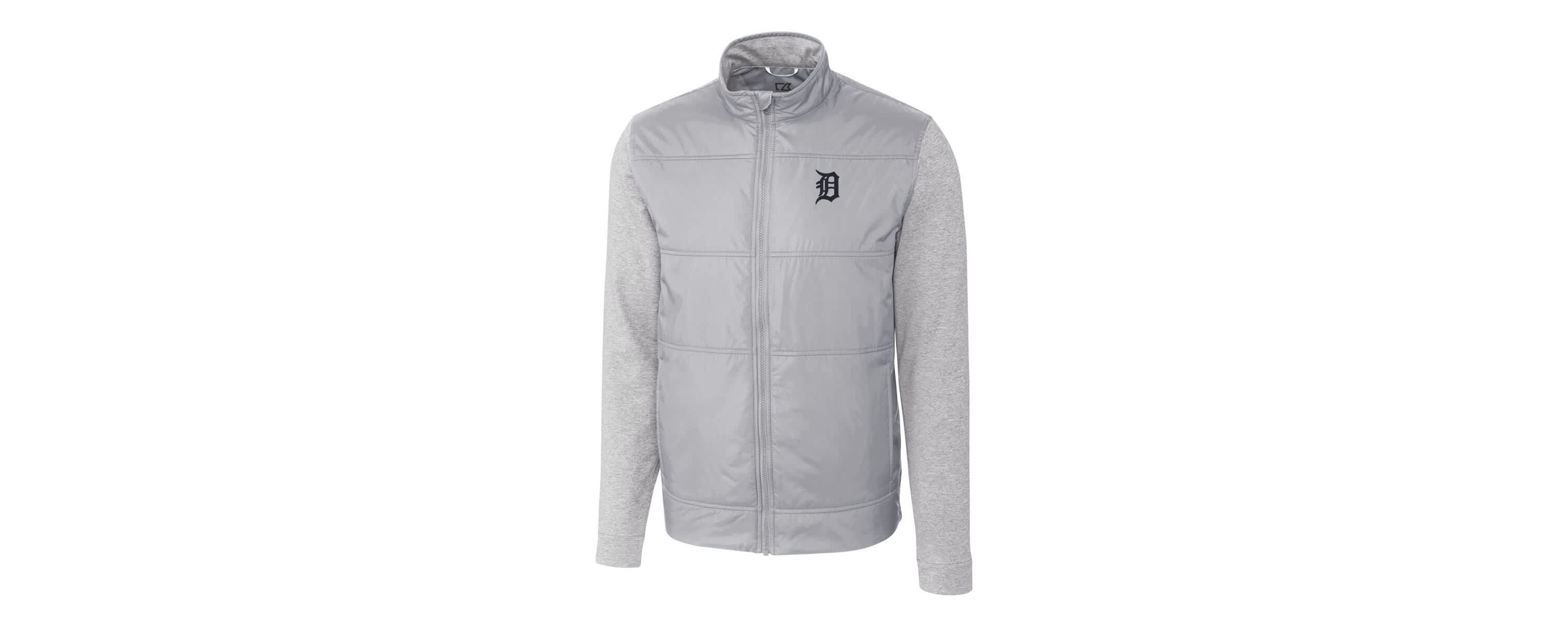 MLB Detroit Tigers Stealth Hybrid Quilted Full-Zip Windbreaker Jacket