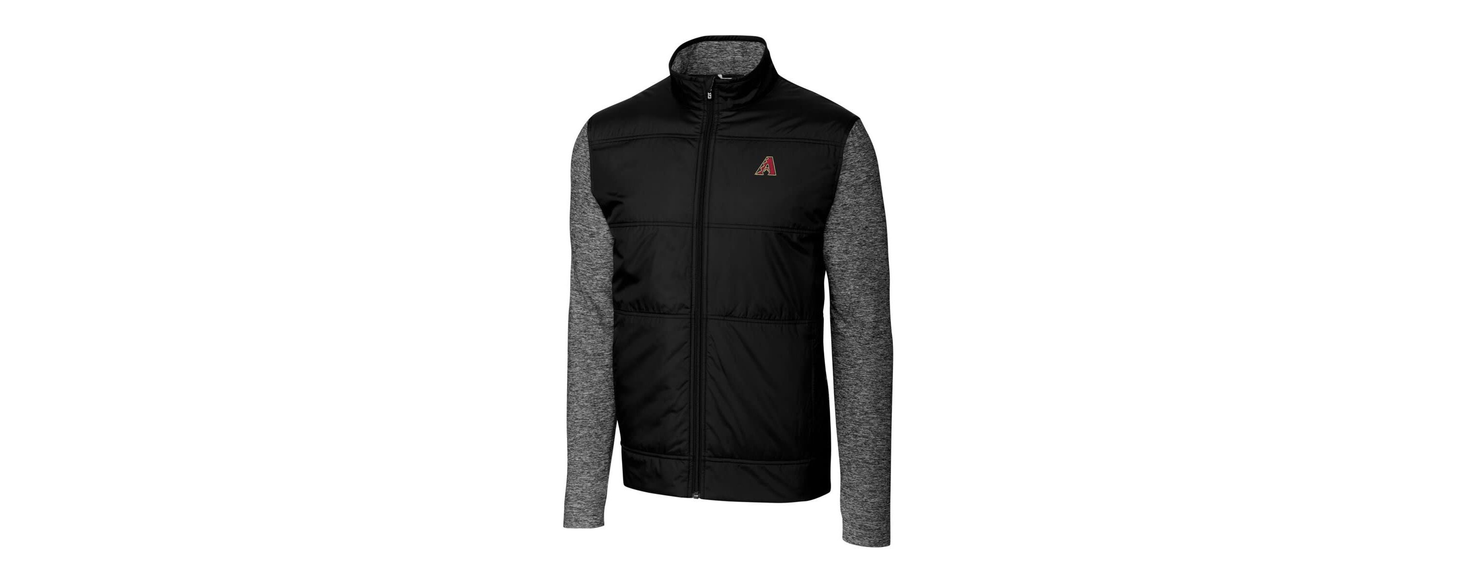 MLB Arizona Diamondbacks Stealth Hybrid Quilted Full-Zip Windbreaker Jacket