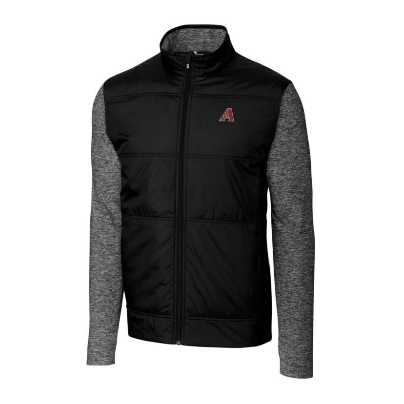 MLB Arizona Diamondbacks Stealth Hybrid Quilted Full-Zip Windbreaker Jacket