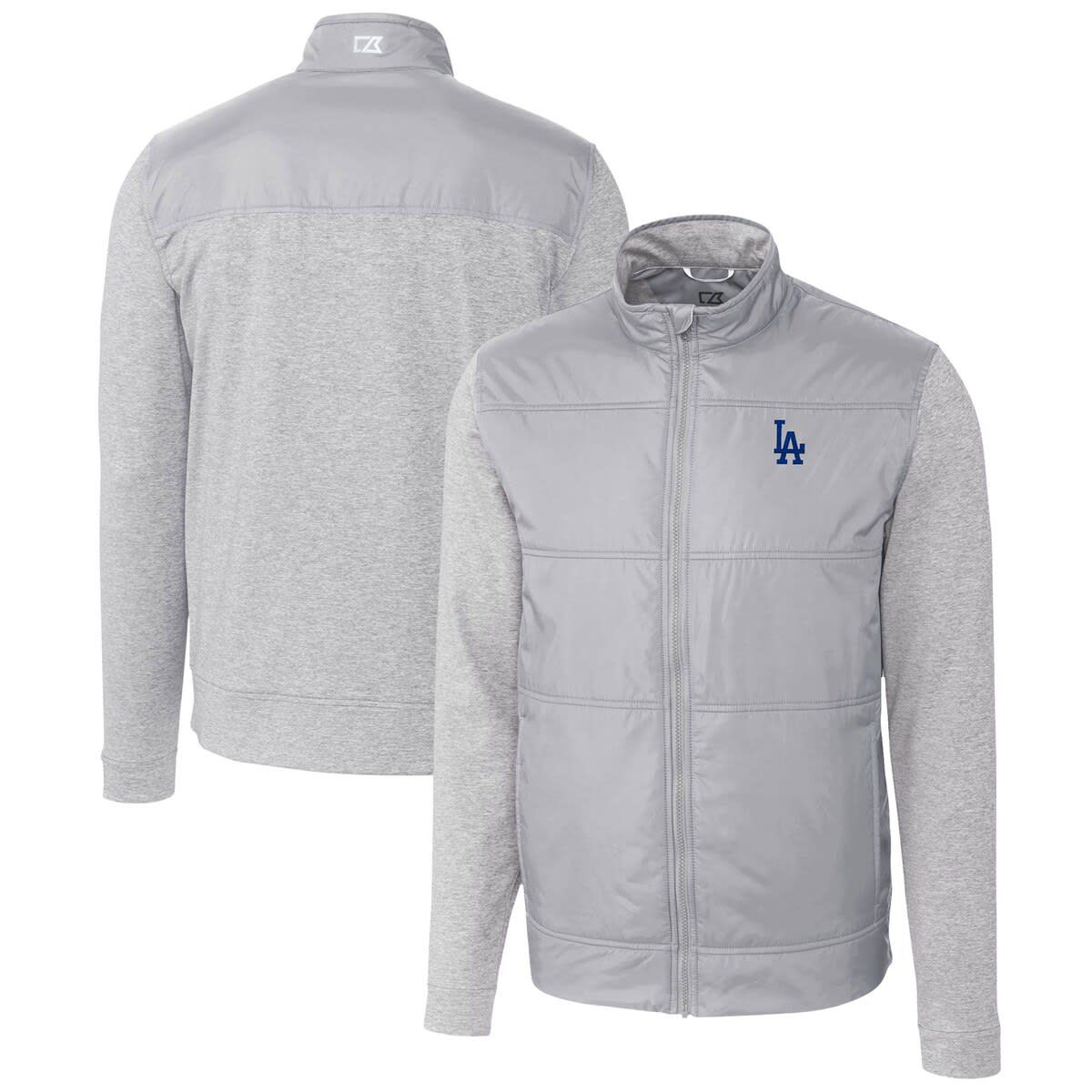 MLB Los Angeles Dodgers Stealth Hybrid Quilted Full-Zip Windbreaker Jacket