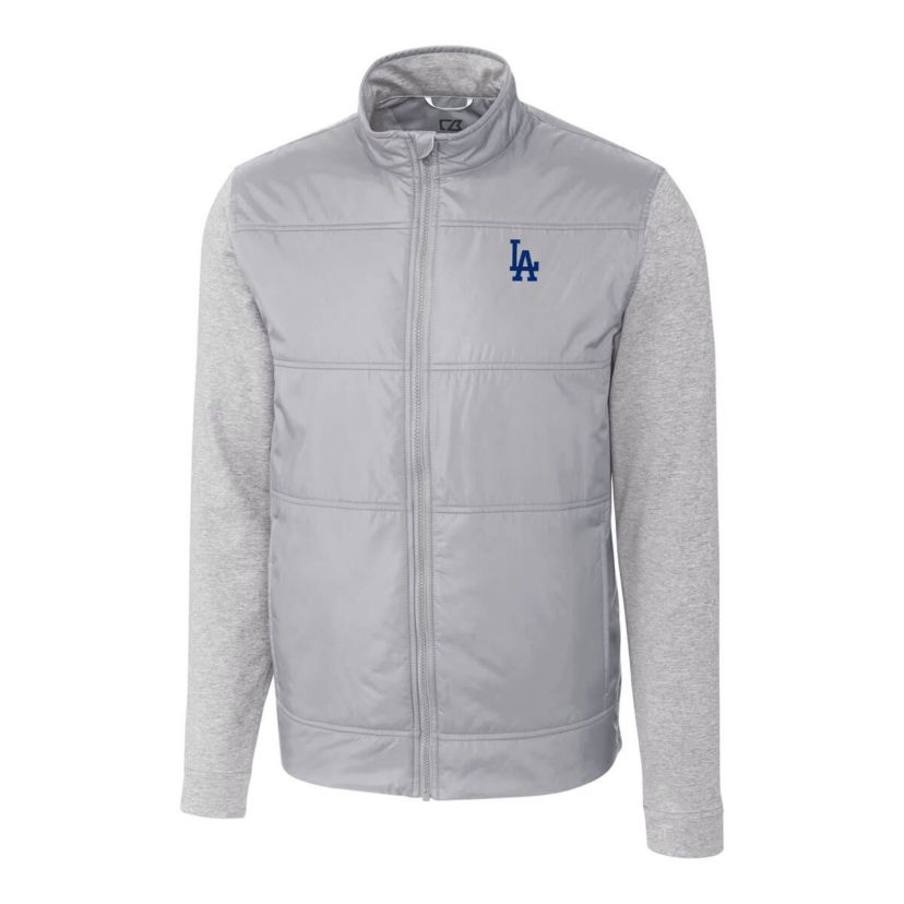 MLB Los Angeles Dodgers Stealth Hybrid Quilted Full-Zip Windbreaker Jacket