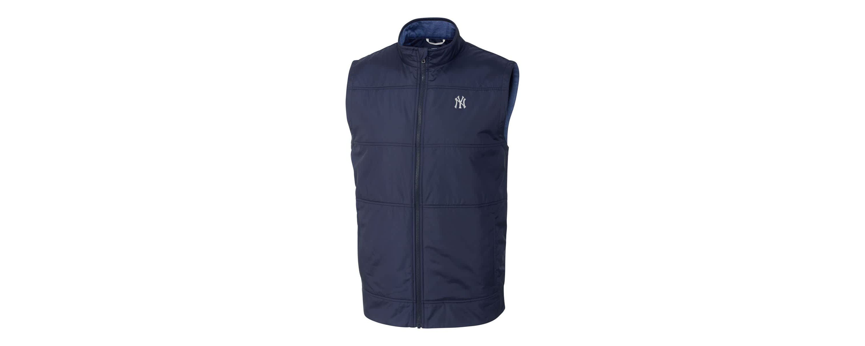 MLB New York Yankees Stealth Hybrid Quilted Windbreaker Full-Zip Vest