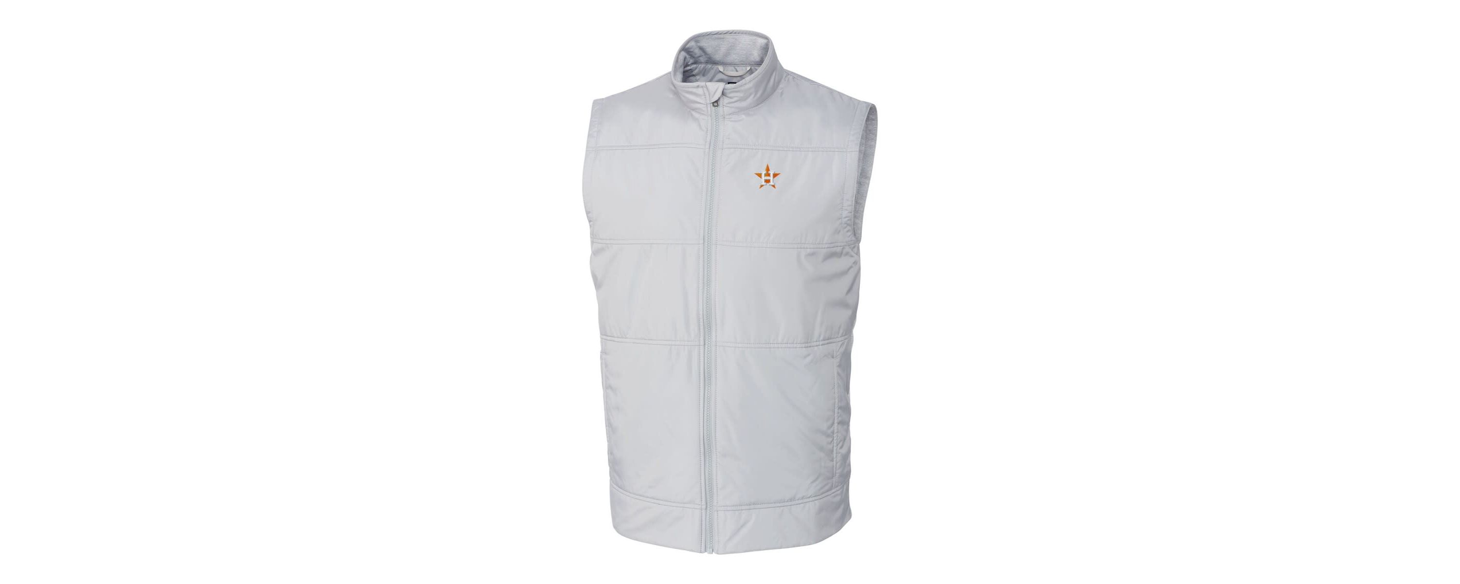 MLB Houston Astros Stealth Hybrid Quilted Windbreaker Full-Zip Vest