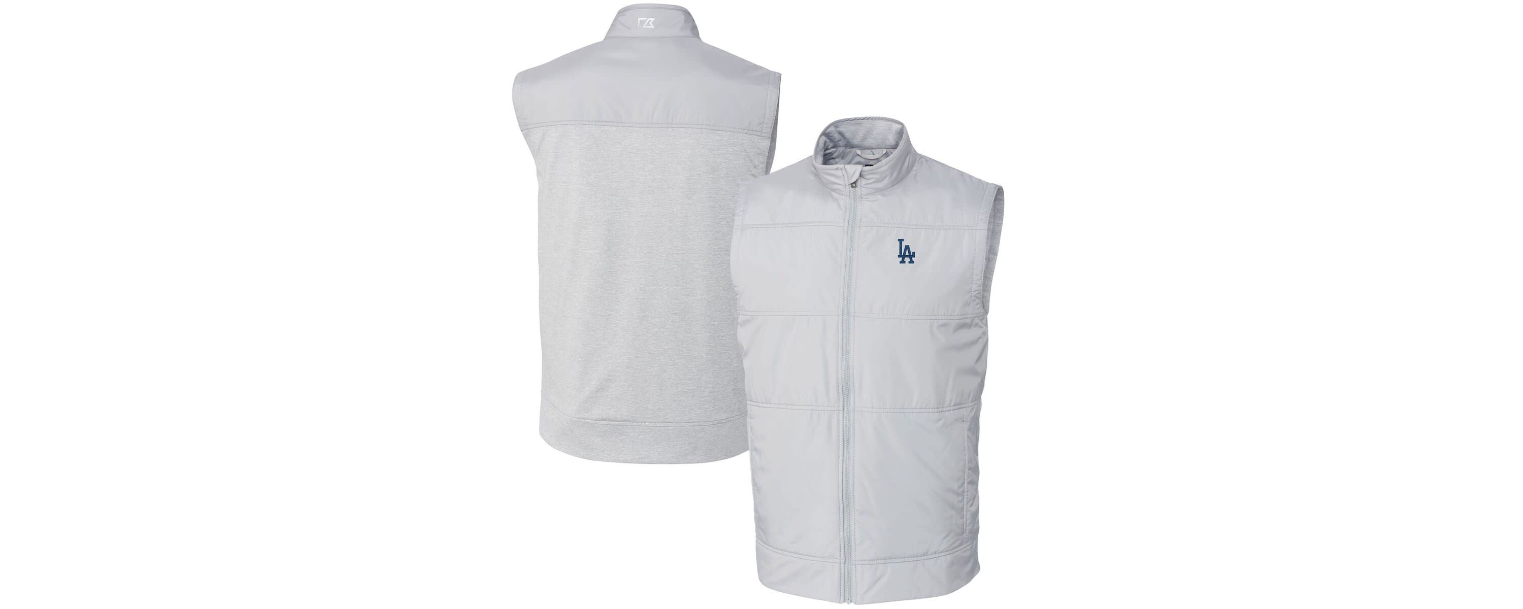 MLB Los Angeles Dodgers Stealth Hybrid Quilted Windbreaker Full-Zip Vest