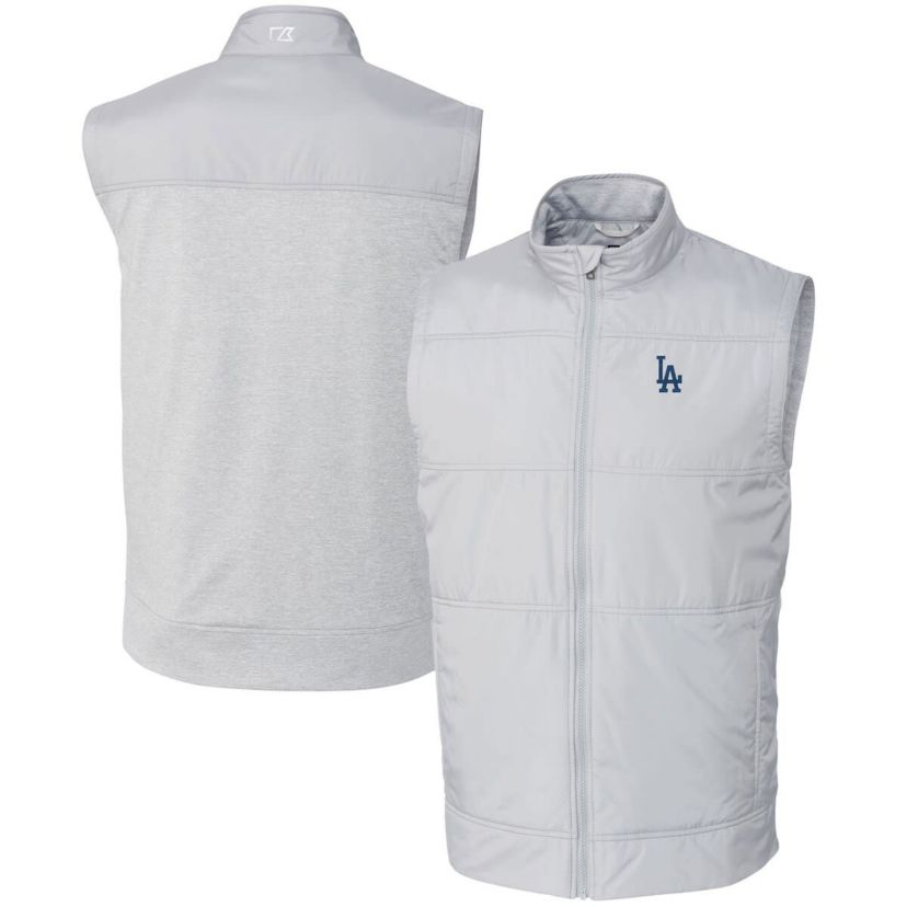 MLB Los Angeles Dodgers Stealth Hybrid Quilted Windbreaker Full-Zip Vest
