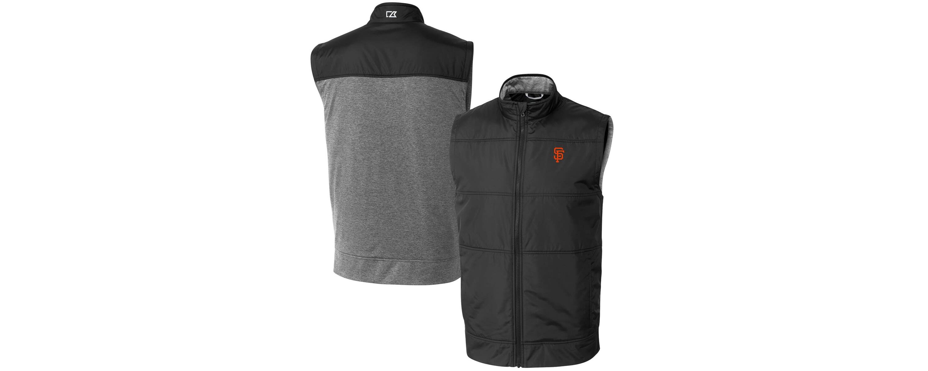 MLB San Francisco Giants Stealth Hybrid Quilted Windbreaker Full-Zip Vest