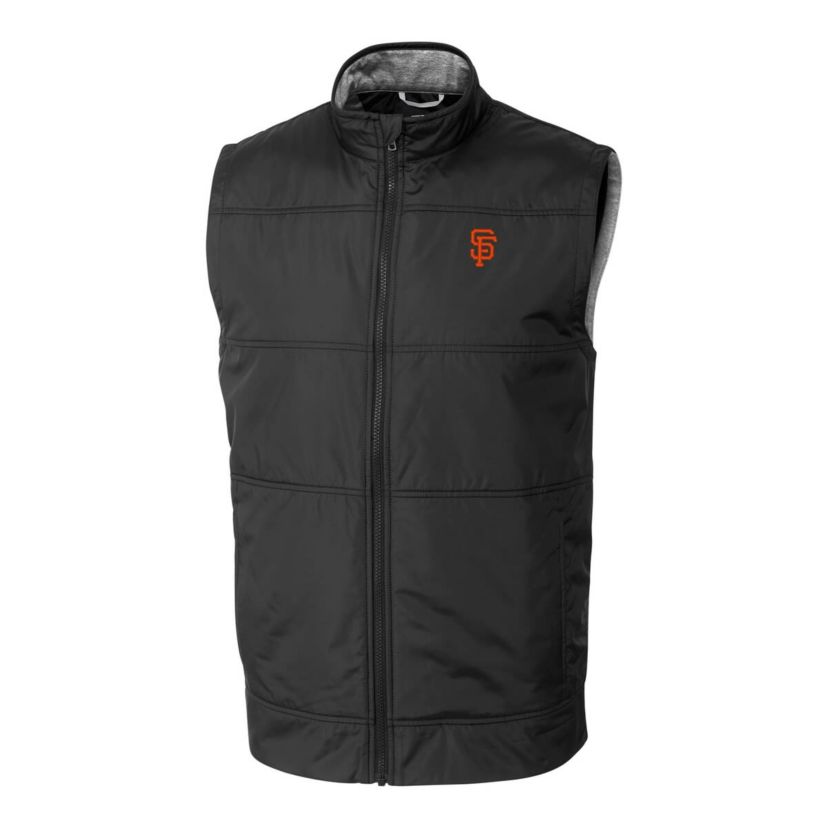 MLB San Francisco Giants Stealth Hybrid Quilted Windbreaker Full-Zip Vest