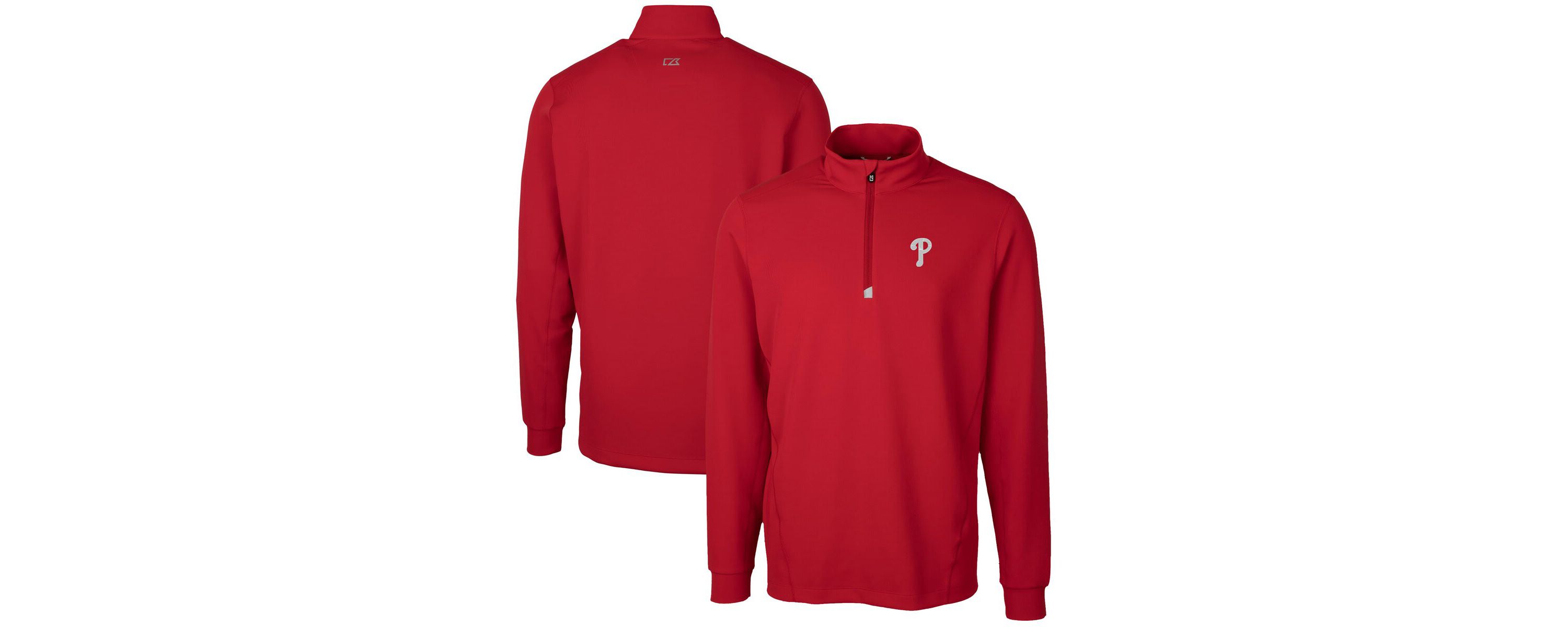 MLB Philadelphia Phillies Traverse Stretch Quarter-Zip Pullover Top