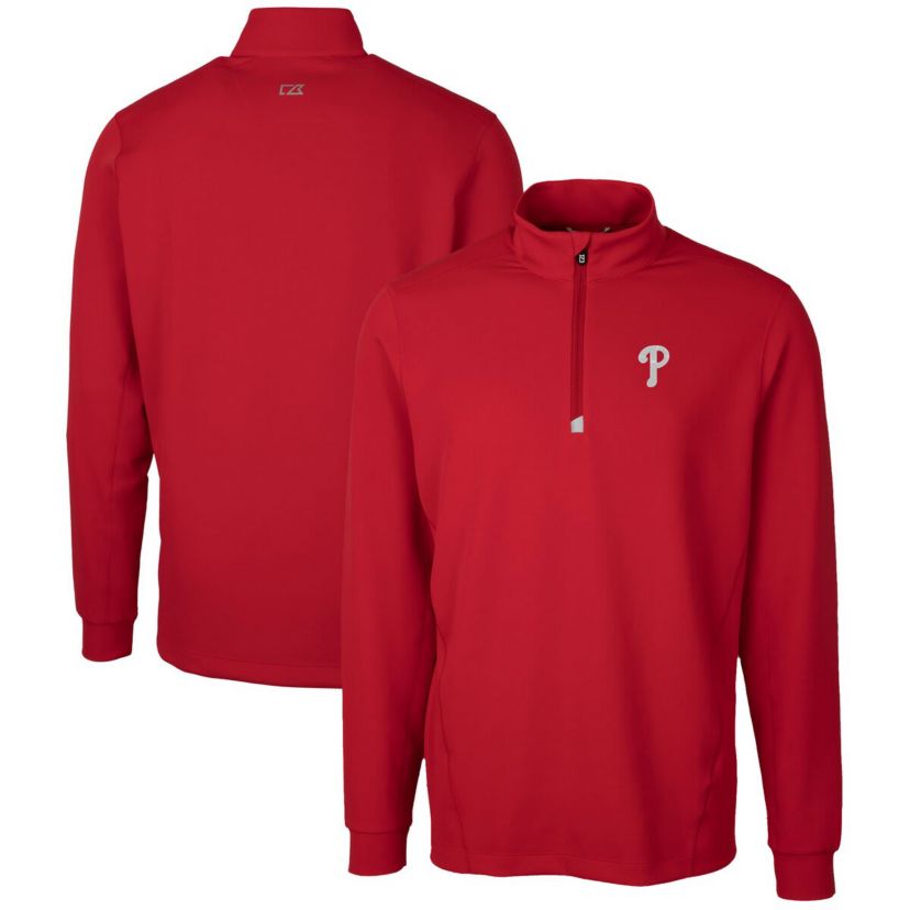 MLB Philadelphia Phillies Traverse Stretch Quarter-Zip Pullover Top