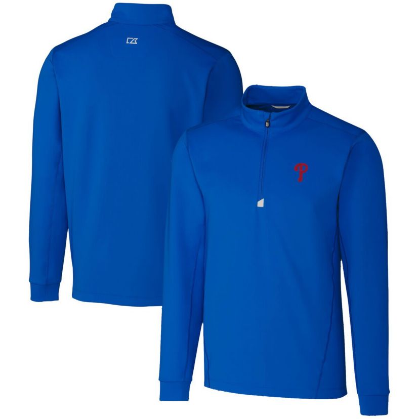 MLB Philadelphia Phillies Traverse Stretch Quarter-Zip Pullover Top