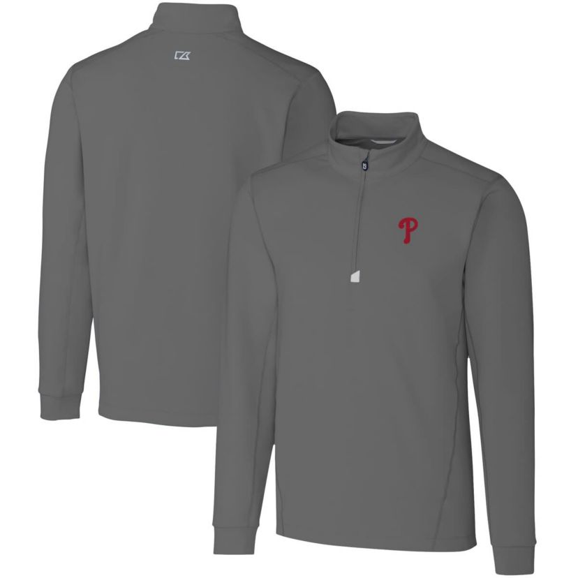 MLB Philadelphia Phillies Traverse Stretch Quarter-Zip Pullover Top
