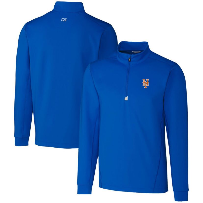 MLB New York Mets Traverse Stretch Quarter-Zip Pullover Top