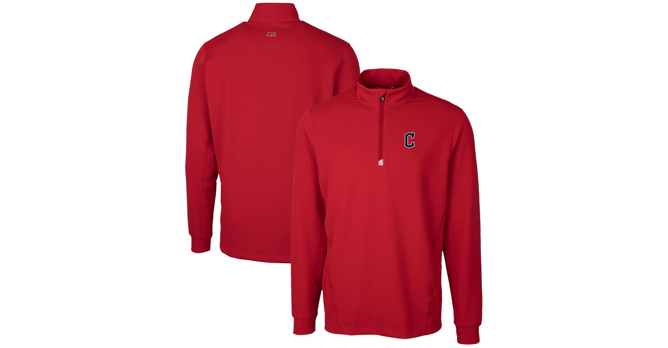 MLB Cleveland Guardians Traverse Stretch Quarter-Zip Pullover Top