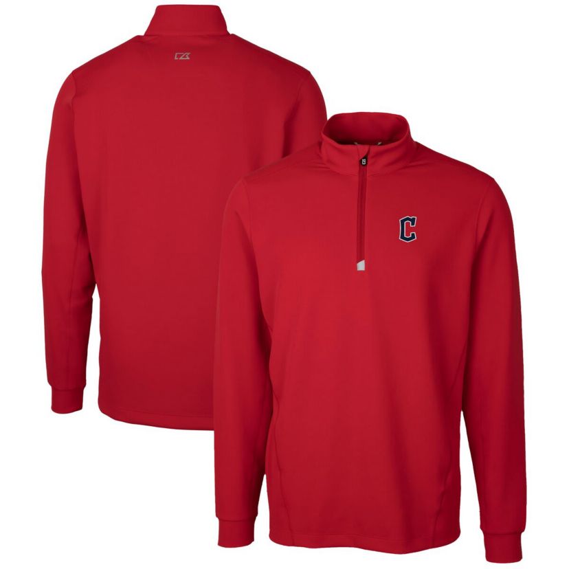 MLB Cleveland Guardians Traverse Stretch Quarter-Zip Pullover Top