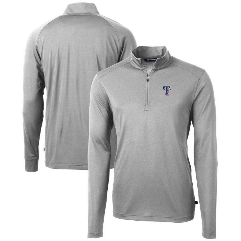 MLB Texas Rangers Virtue Eco Pique Recycled Quarter-Zip Pullover Top