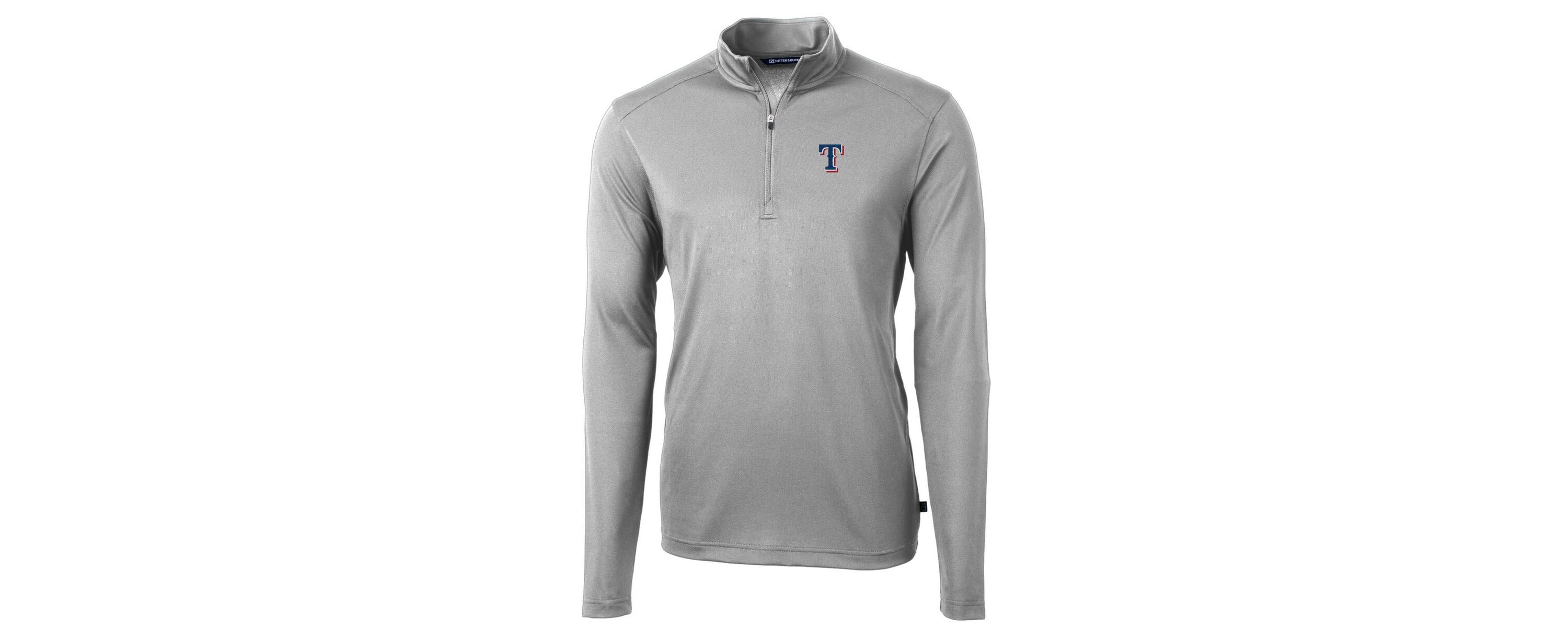 MLB Texas Rangers Virtue Eco Pique Recycled Quarter-Zip Pullover Top