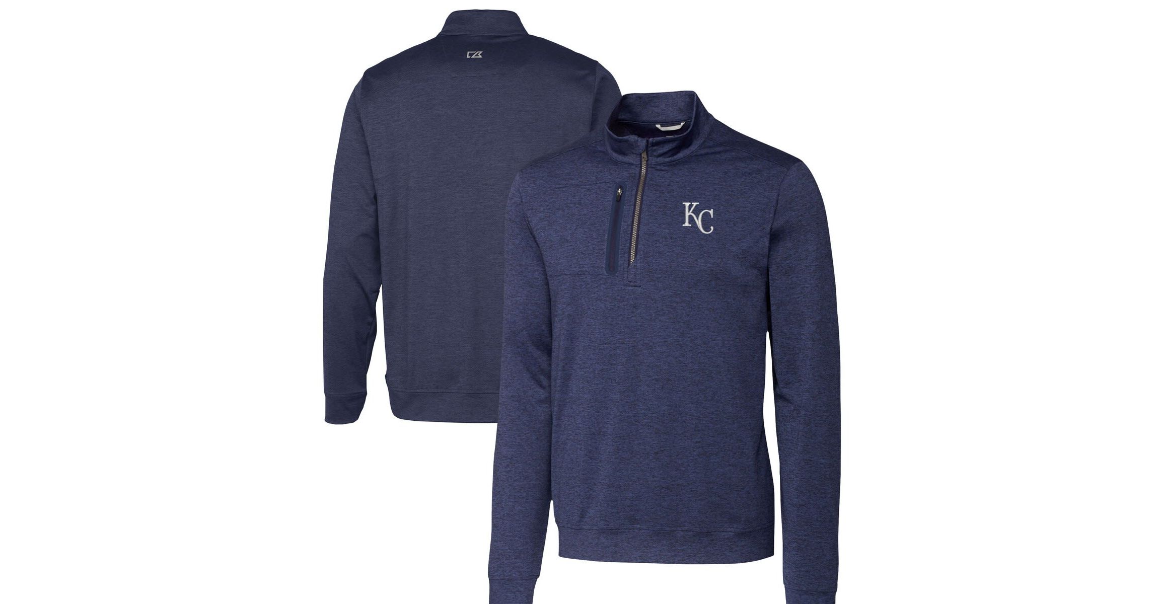 MLB Kansas City Royals Stealth ed Quarter-Zip Pullover Top