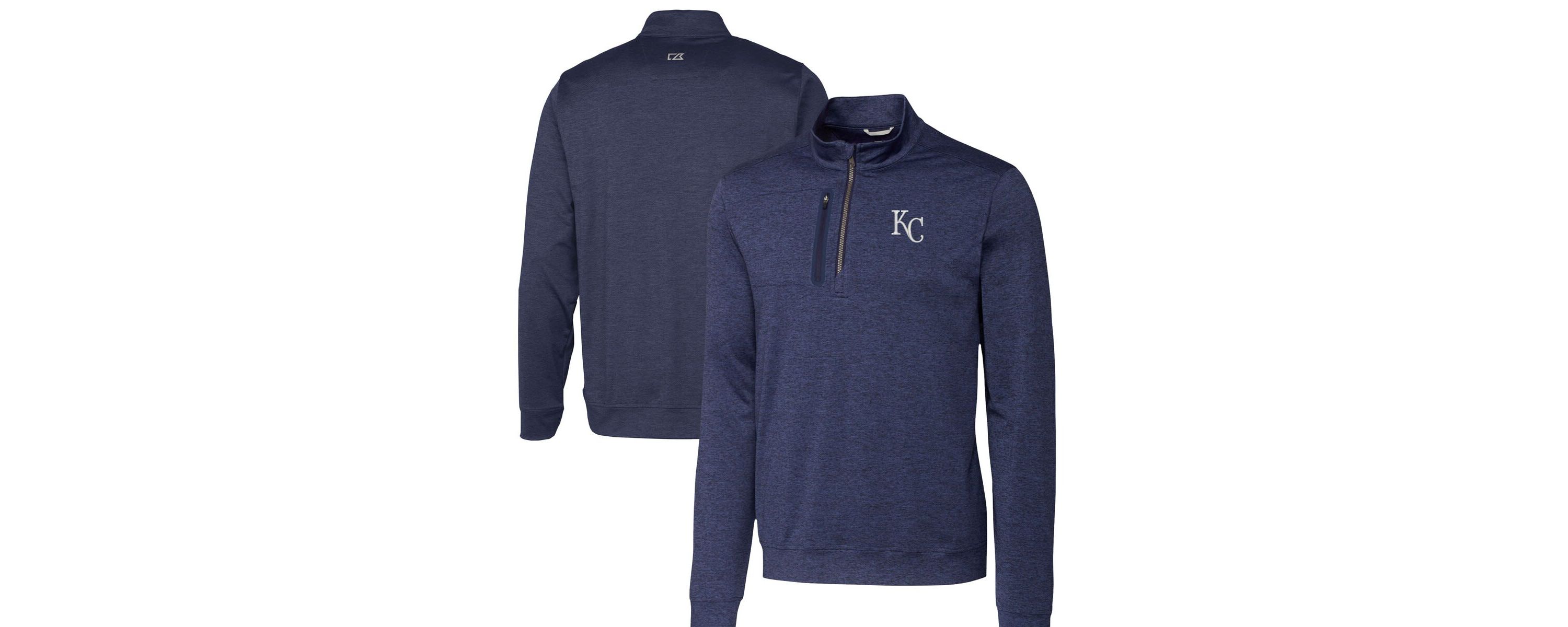 MLB Kansas City Royals Stealth ed Quarter-Zip Pullover Top