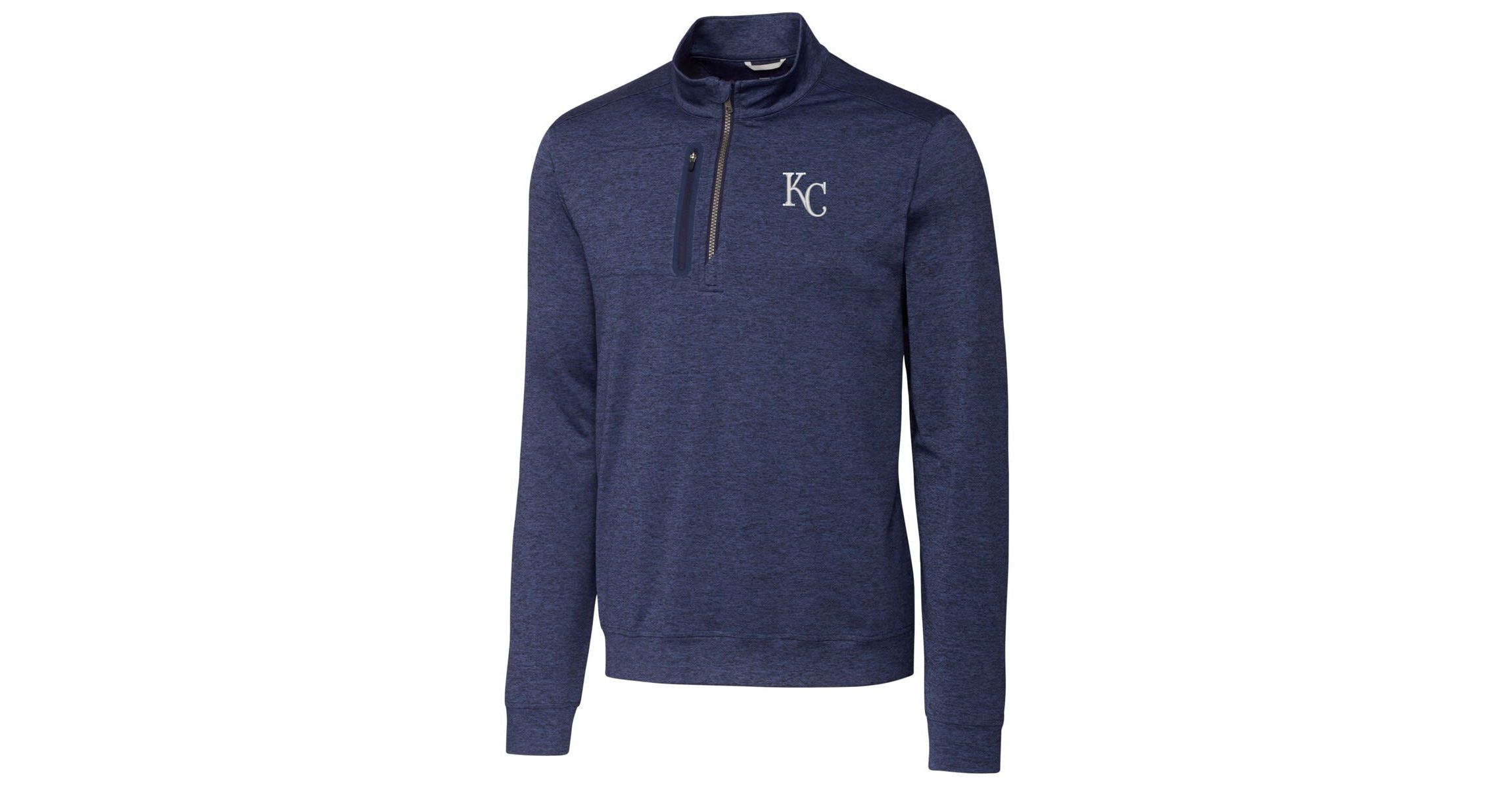 MLB Kansas City Royals Stealth ed Quarter-Zip Pullover Top