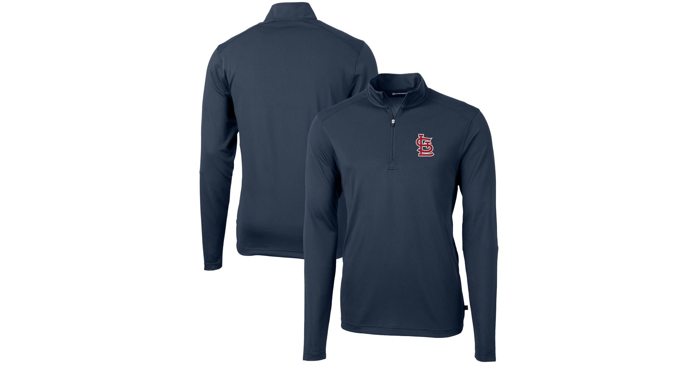 MLB St. Louis Cardinals Virtue Eco Pique Recycled Quarter-Zip Pullover Top
