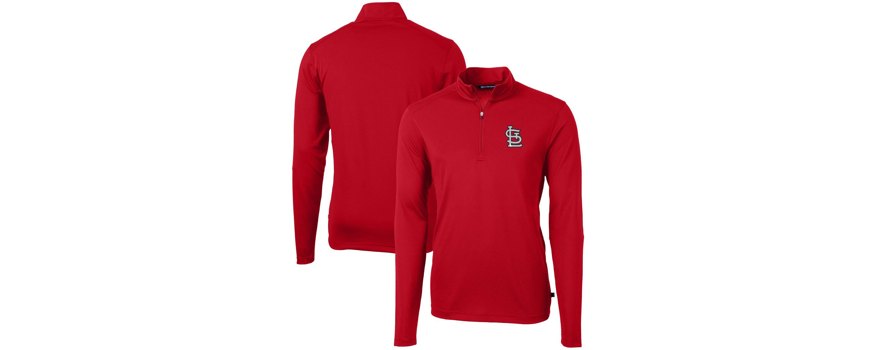MLB St. Louis Cardinals Virtue Eco Pique Recycled Quarter-Zip Pullover Top
