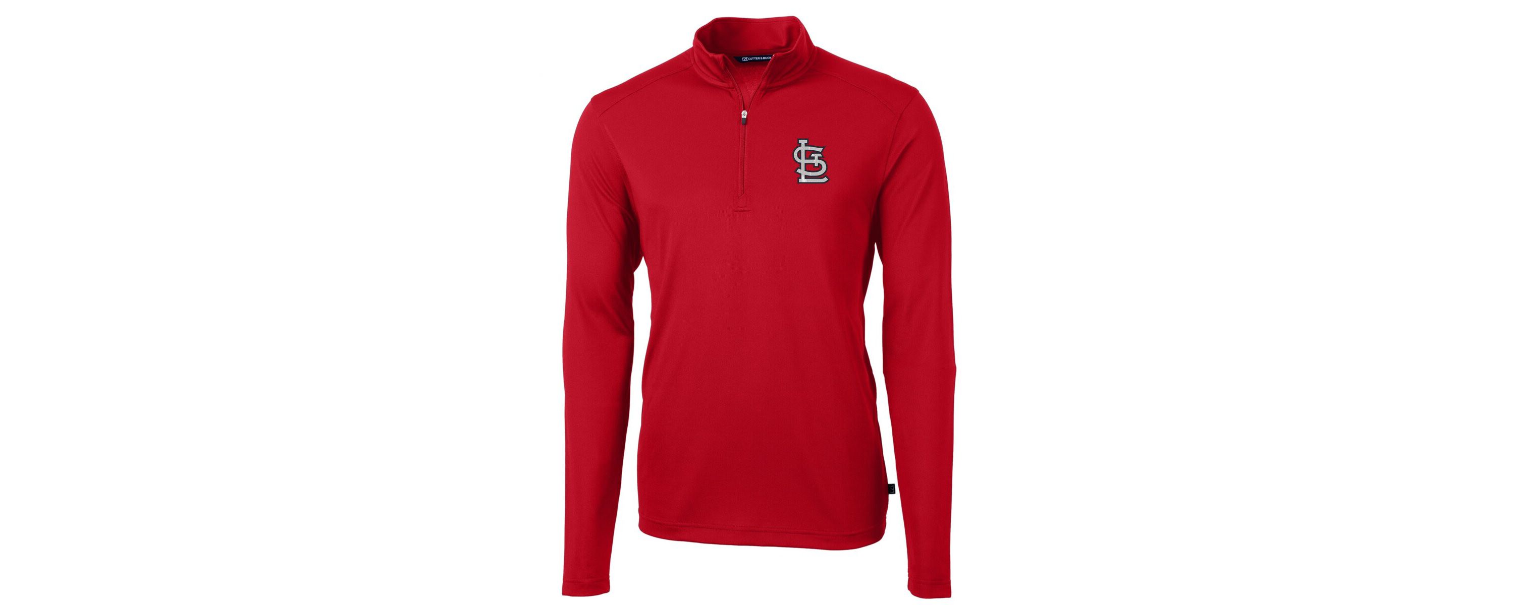 MLB St. Louis Cardinals Virtue Eco Pique Recycled Quarter-Zip Pullover Top