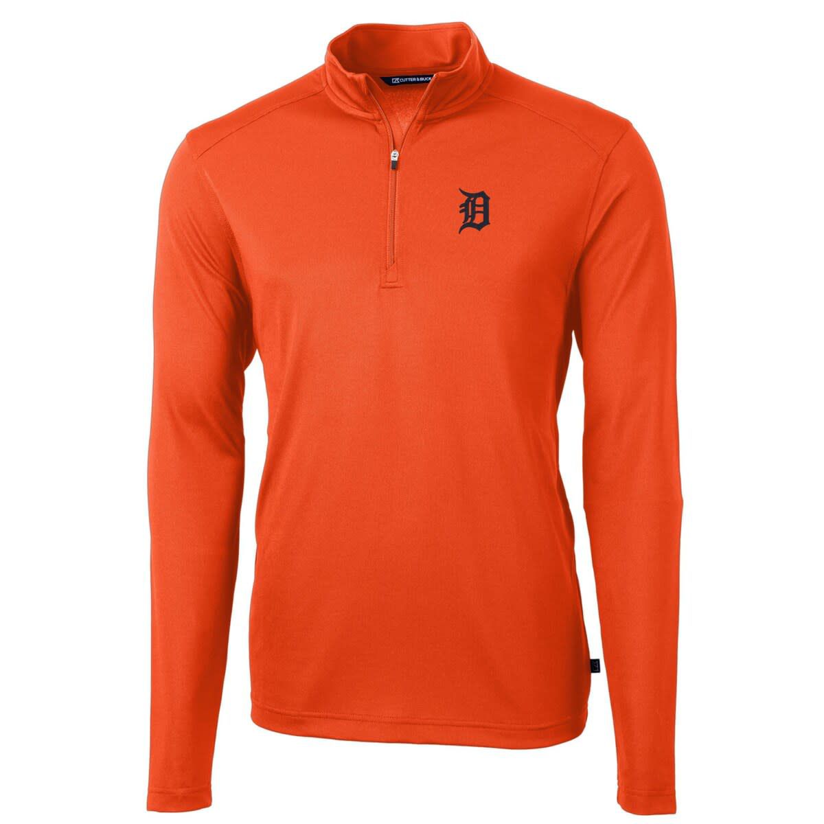 MLB Detroit Tigers Virtue Eco Pique Recycled Quarter-Zip Pullover Top