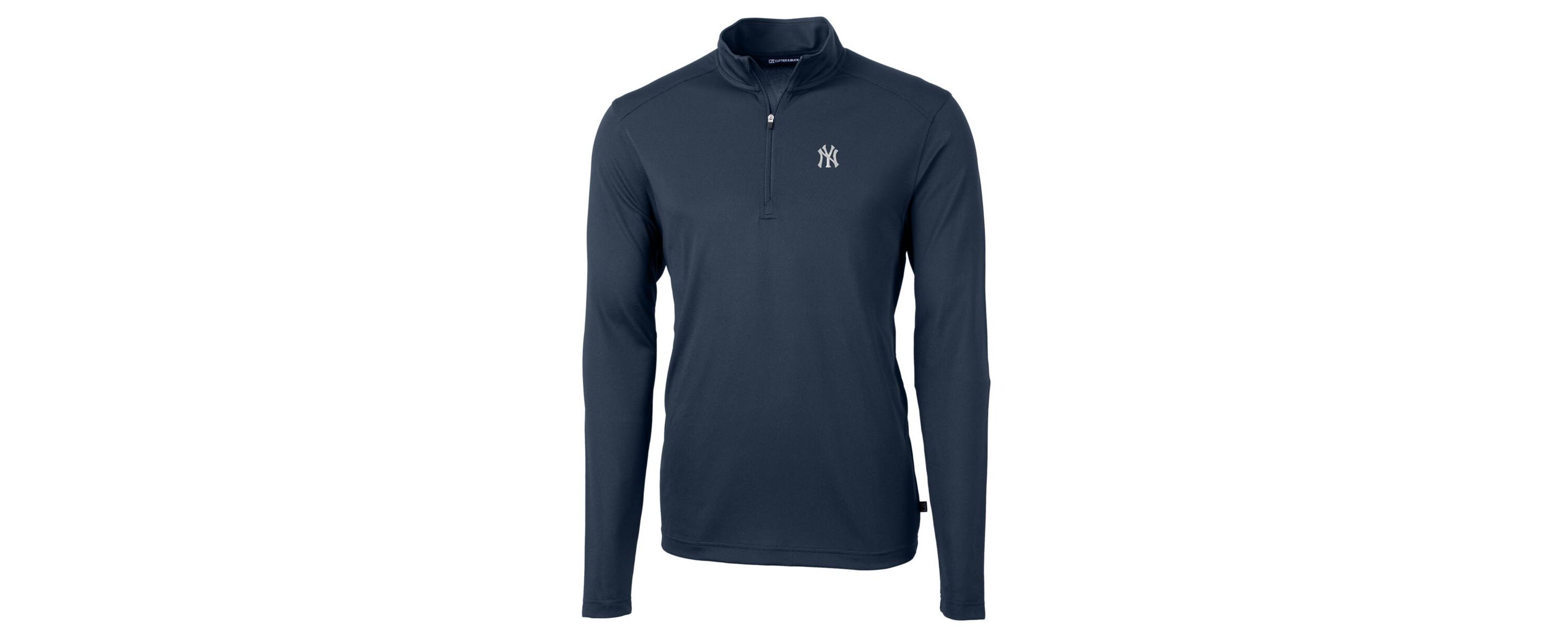 MLB New York Yankees Virtue Eco Pique Recycled Quarter-Zip Pullover Top