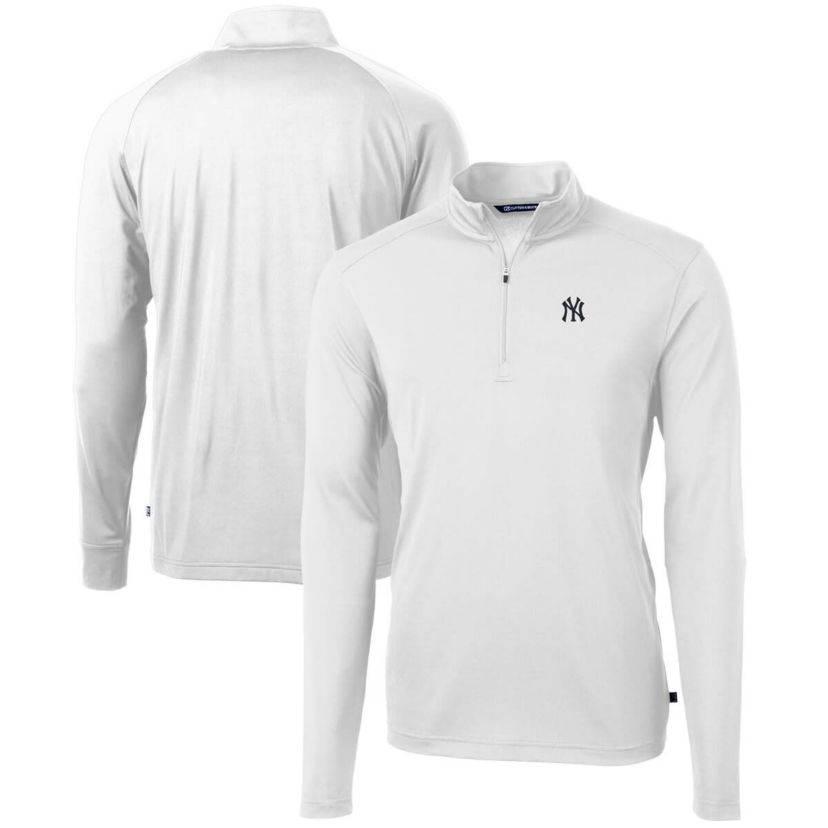 MLB New York Yankees Virtue Eco Pique Recycled Quarter-Zip Pullover Top