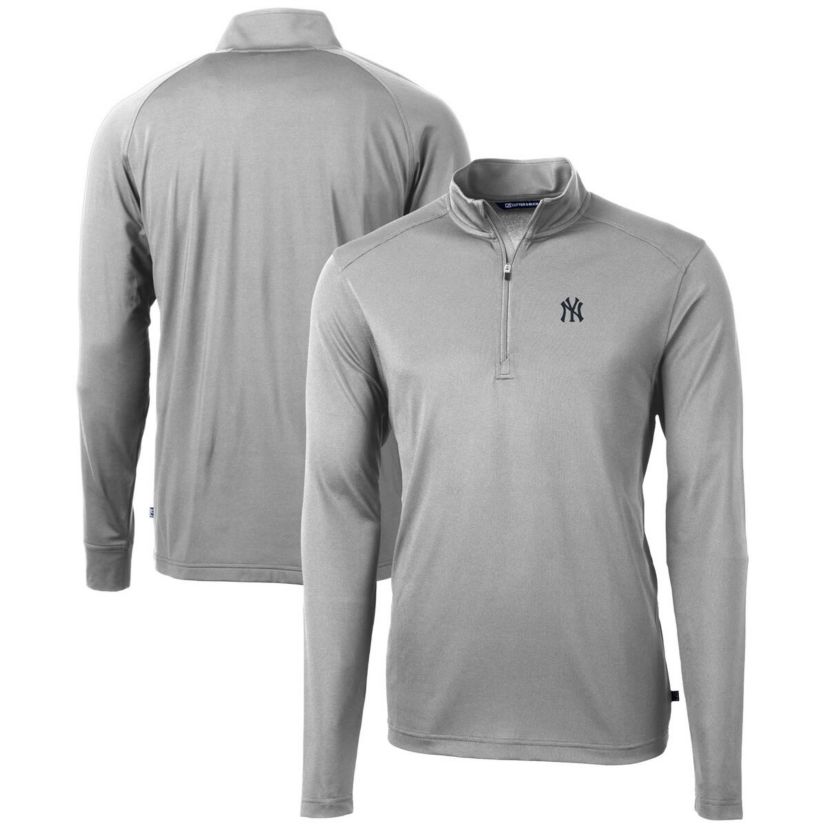 MLB New York Yankees Virtue Eco Pique Recycled Quarter-Zip Pullover Top