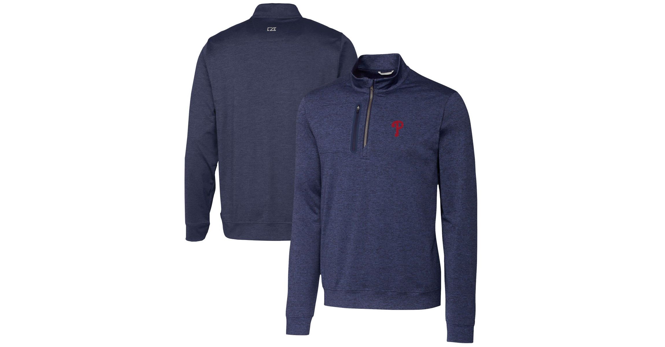 MLB Philadelphia Phillies Stealth ed Quarter-Zip Pullover Top