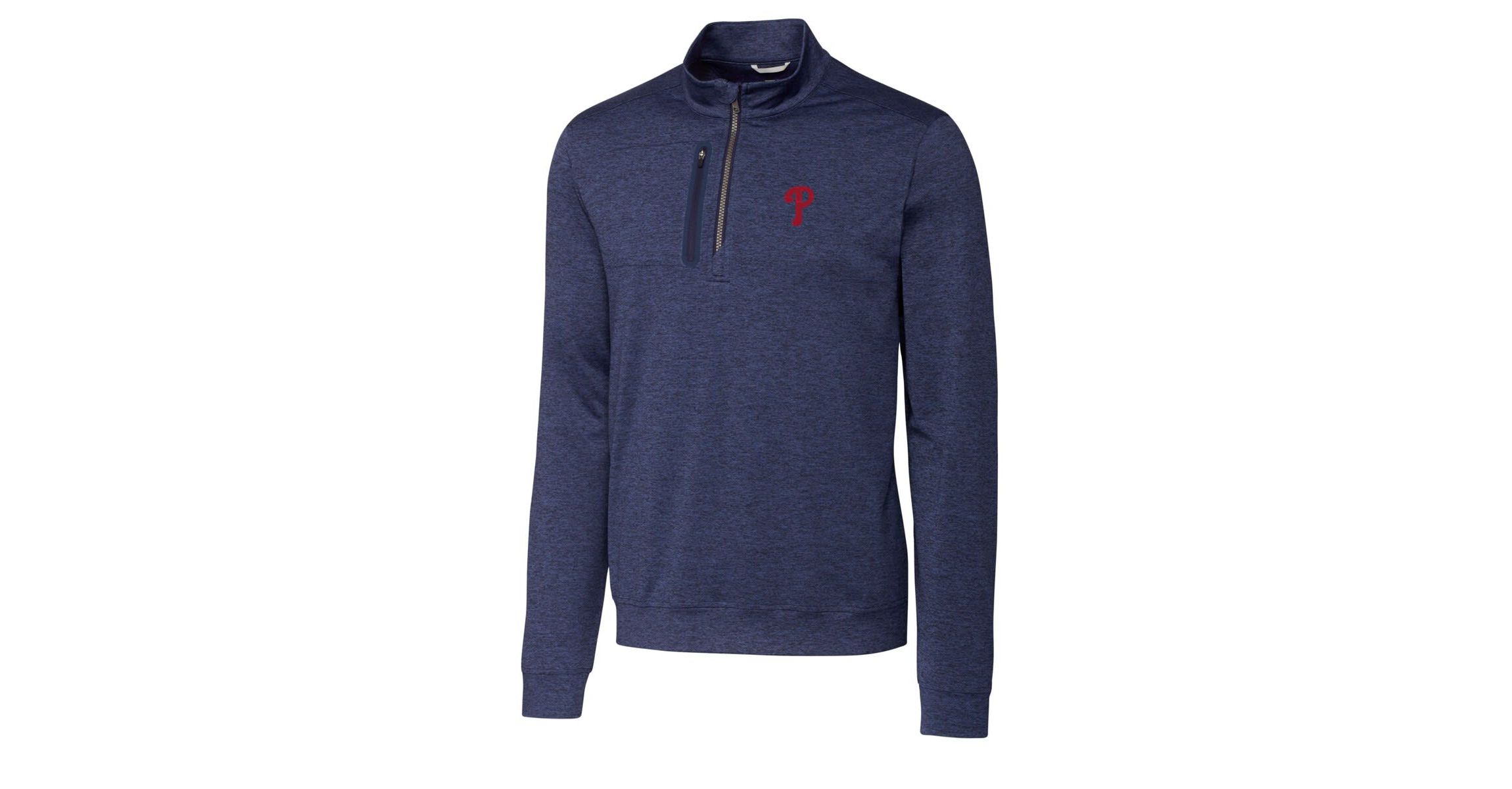 MLB Philadelphia Phillies Stealth ed Quarter-Zip Pullover Top