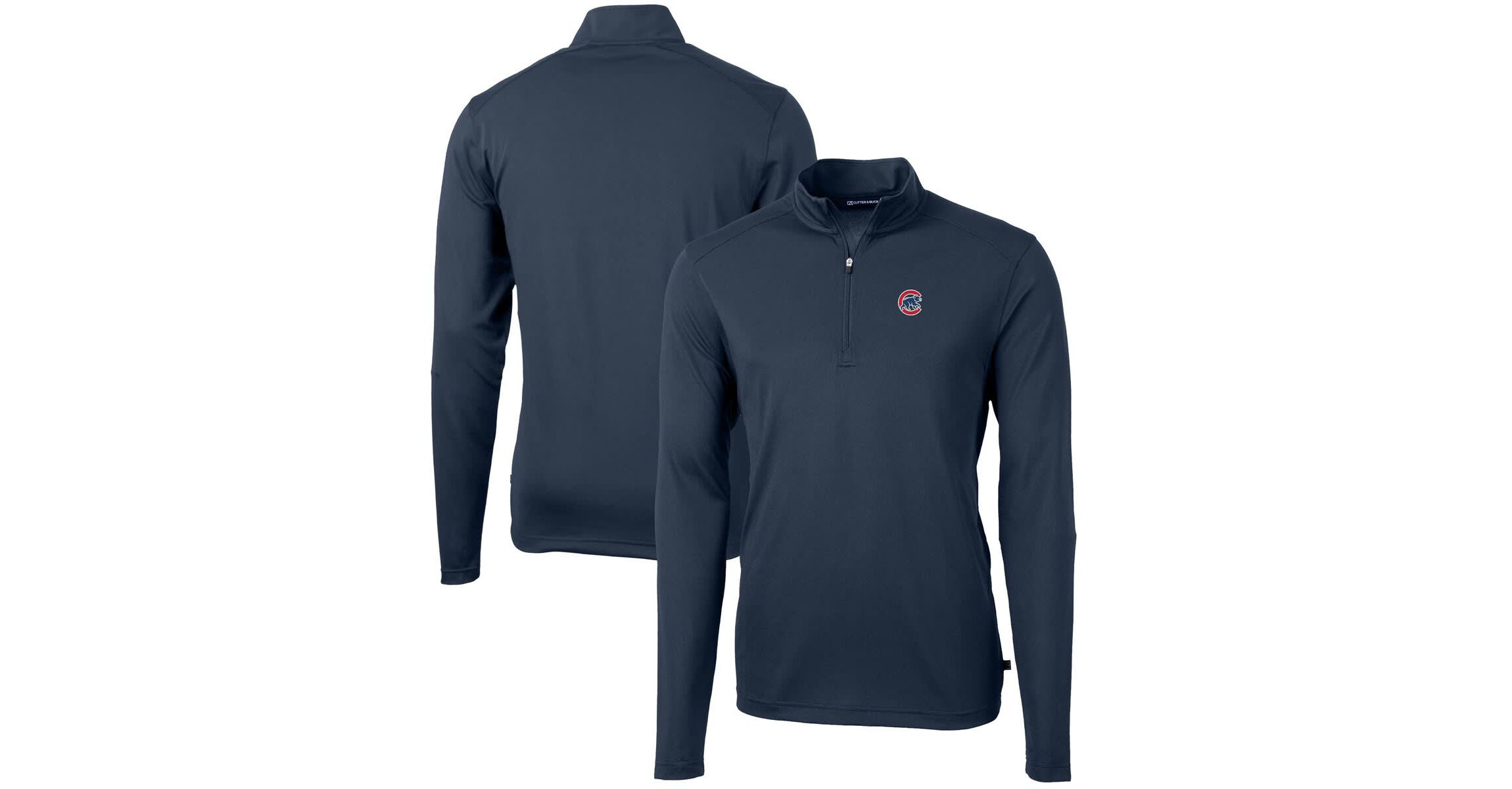 MLB Chicago Cubs Virtue Eco Pique Recycled Quarter-Zip Pullover Top