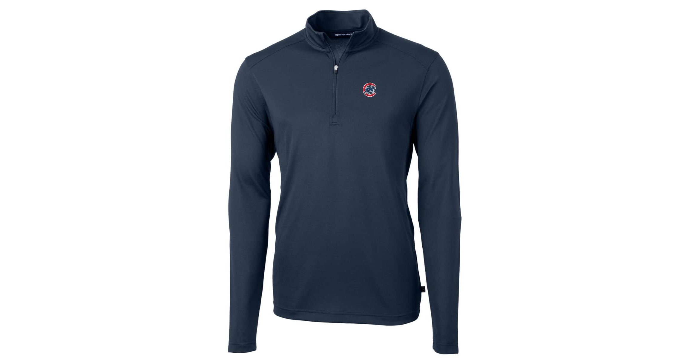 MLB Chicago Cubs Virtue Eco Pique Recycled Quarter-Zip Pullover Top