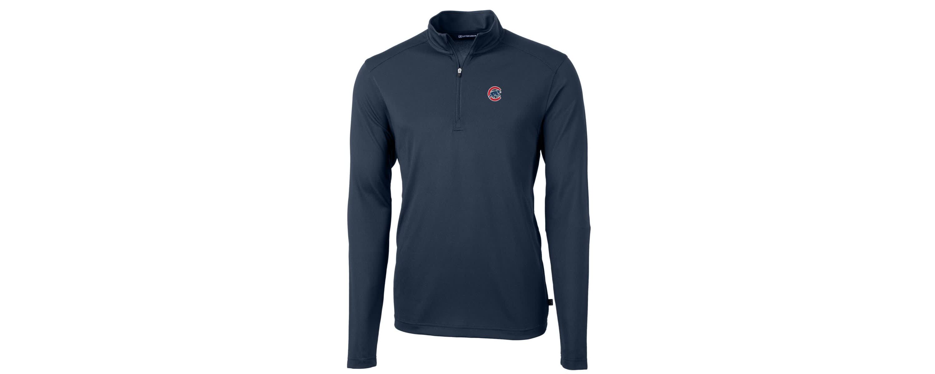 MLB Chicago Cubs Virtue Eco Pique Recycled Quarter-Zip Pullover Top