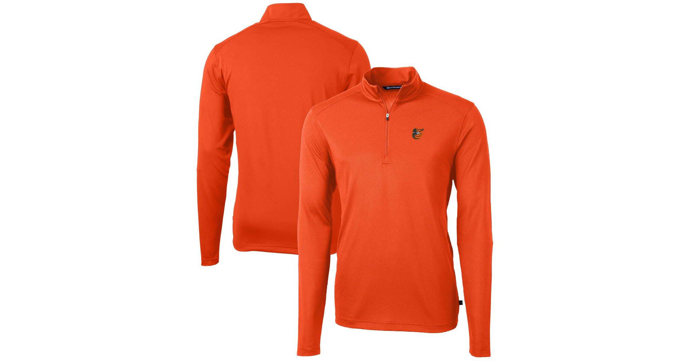 MLB Baltimore Orioles Virtue Eco Pique Recycled Quarter-Zip Pullover Top