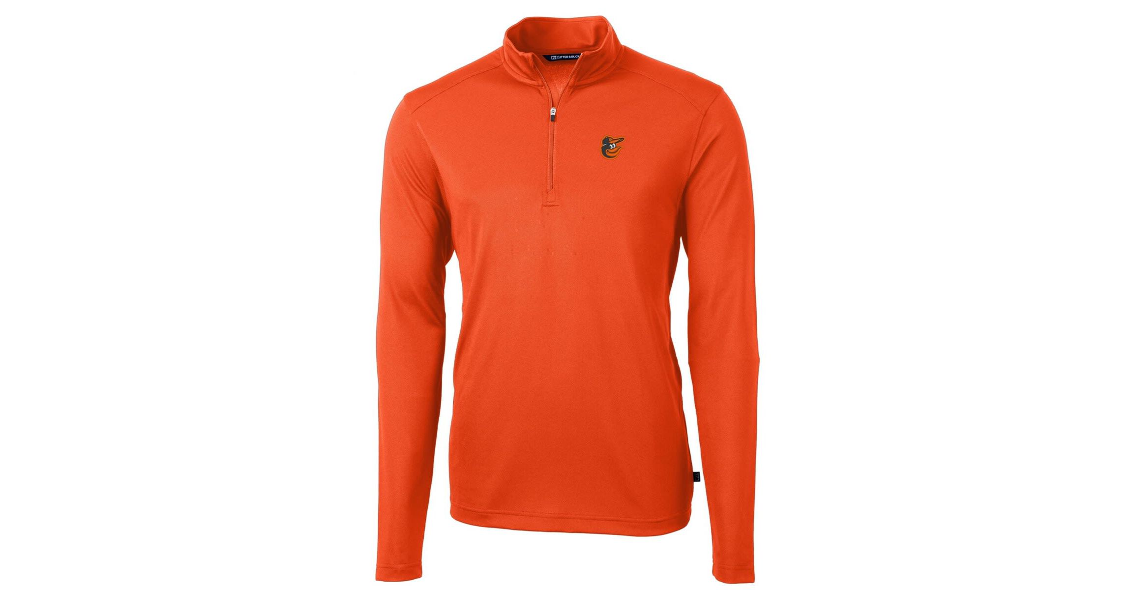 MLB Baltimore Orioles Virtue Eco Pique Recycled Quarter-Zip Pullover Top