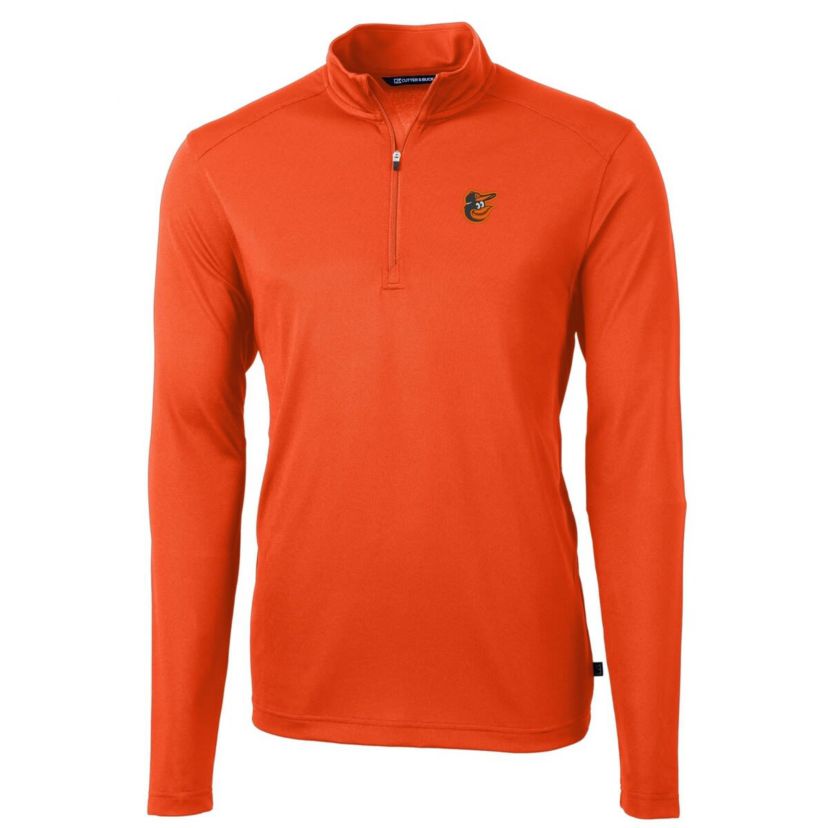 MLB Baltimore Orioles Virtue Eco Pique Recycled Quarter-Zip Pullover Top