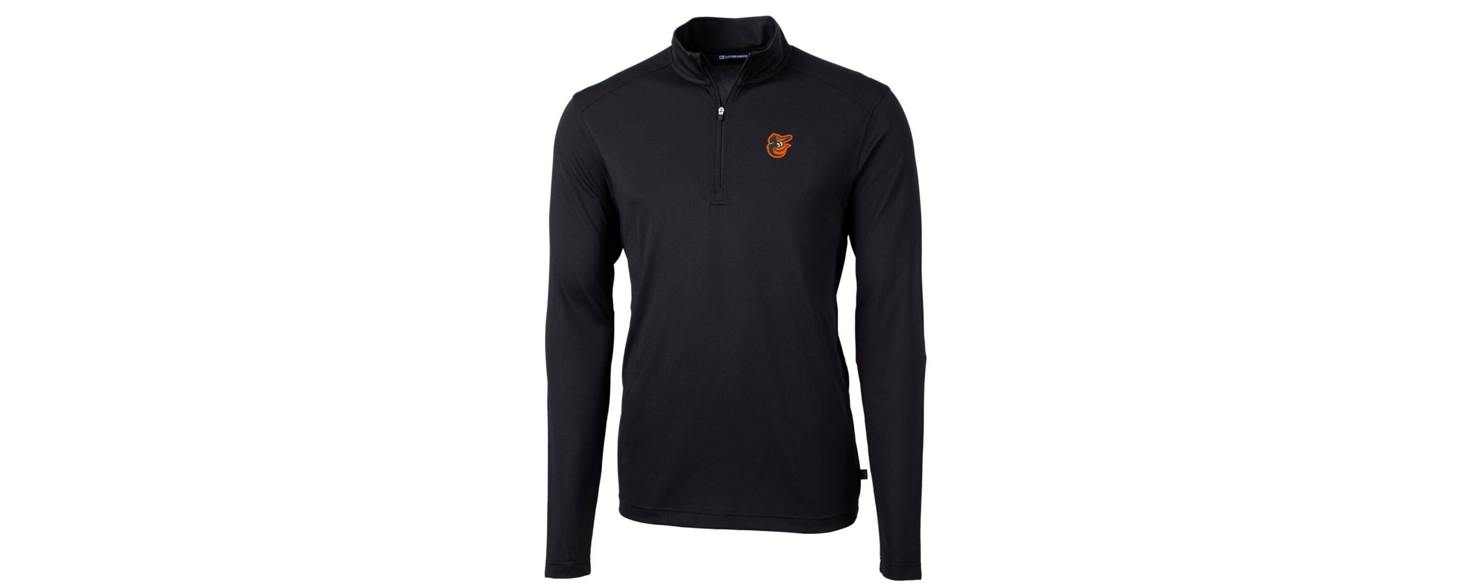 MLB Baltimore Orioles Virtue Eco Pique Recycled Quarter-Zip Pullover Top