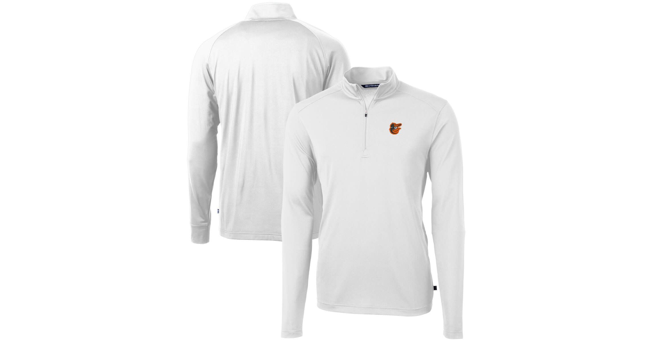 MLB Baltimore Orioles Virtue Eco Pique Recycled Quarter-Zip Pullover Top