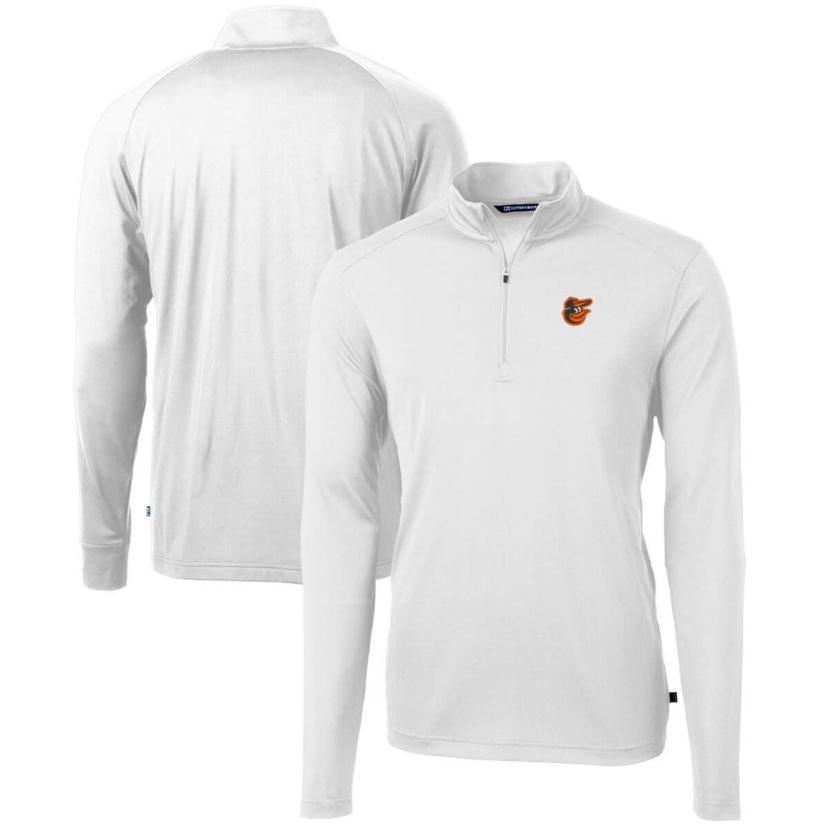 MLB Baltimore Orioles Virtue Eco Pique Recycled Quarter-Zip Pullover Top