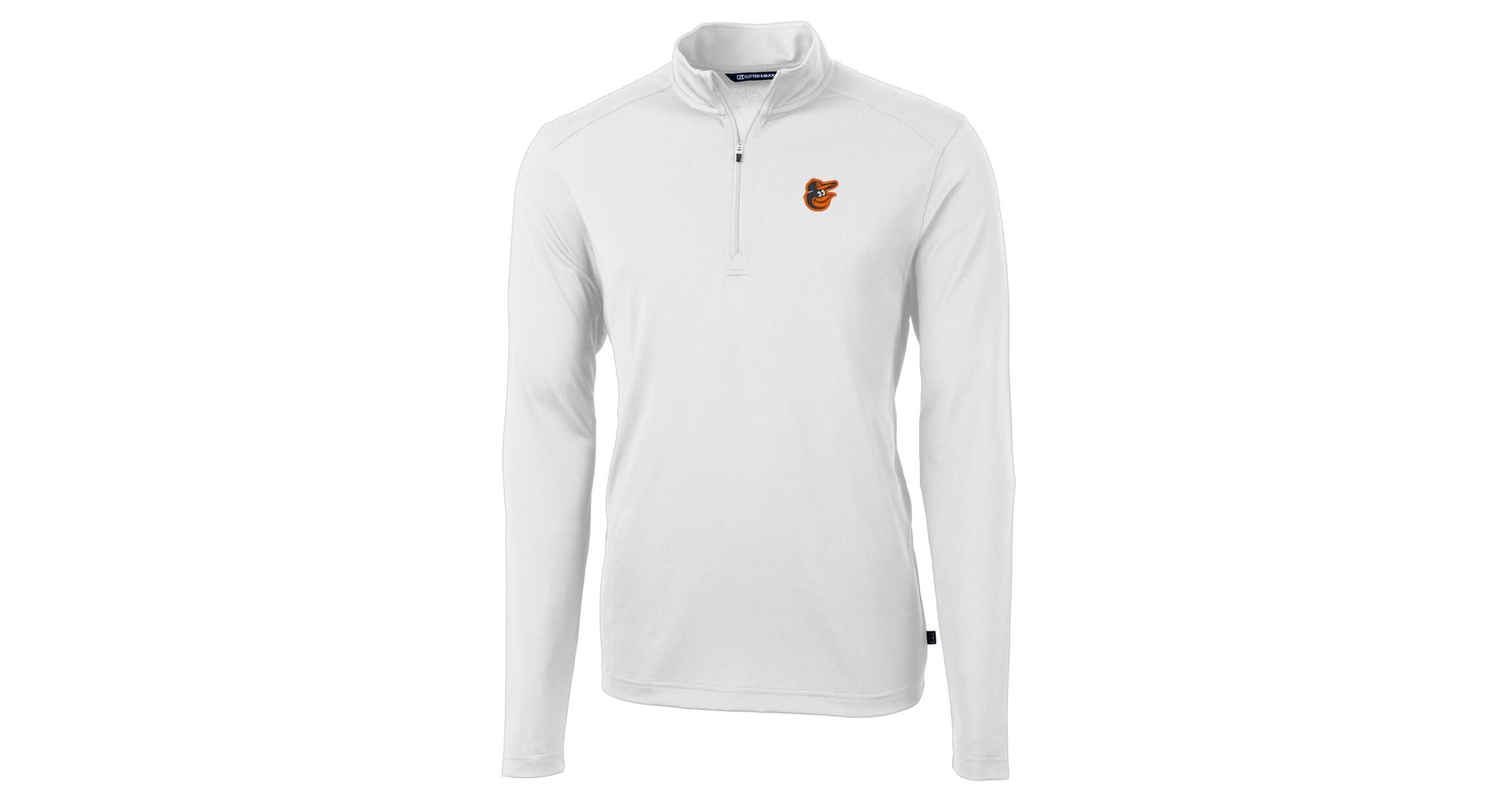 MLB Baltimore Orioles Virtue Eco Pique Recycled Quarter-Zip Pullover Top