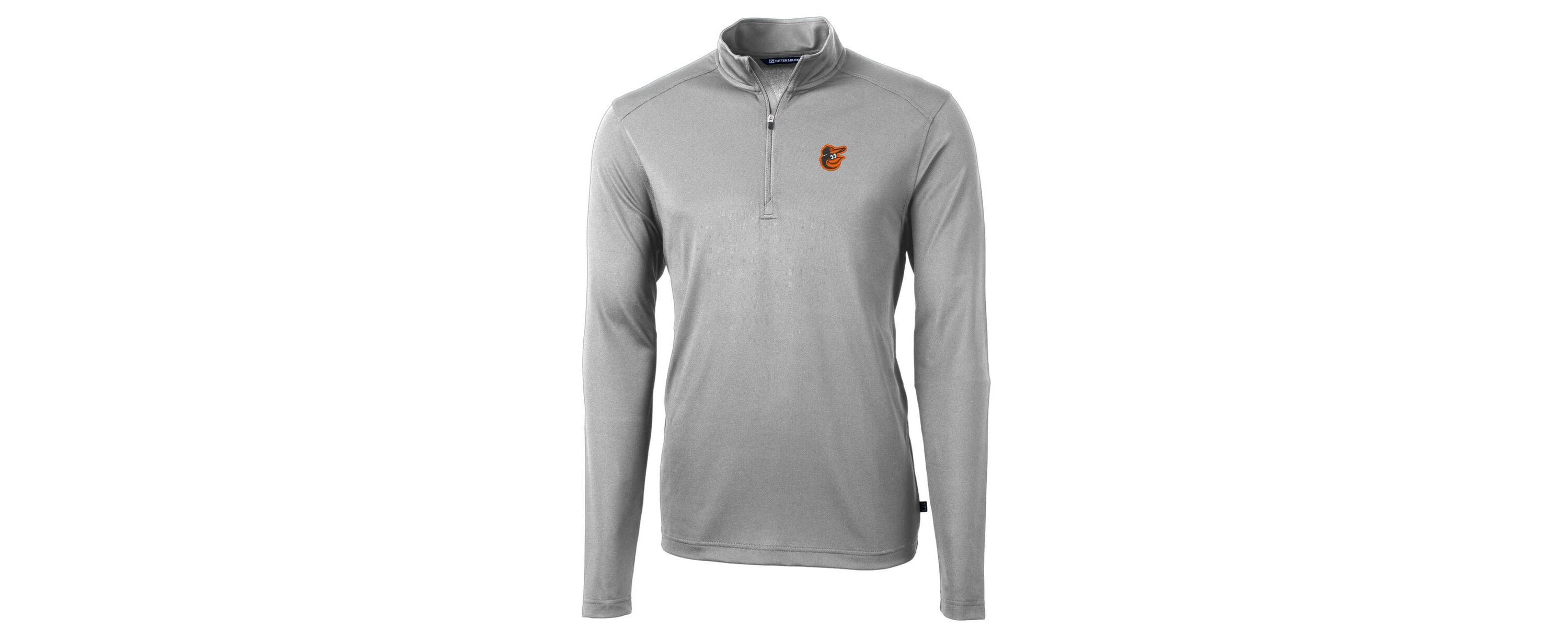 MLB Baltimore Orioles Virtue Eco Pique Recycled Quarter-Zip Pullover Top