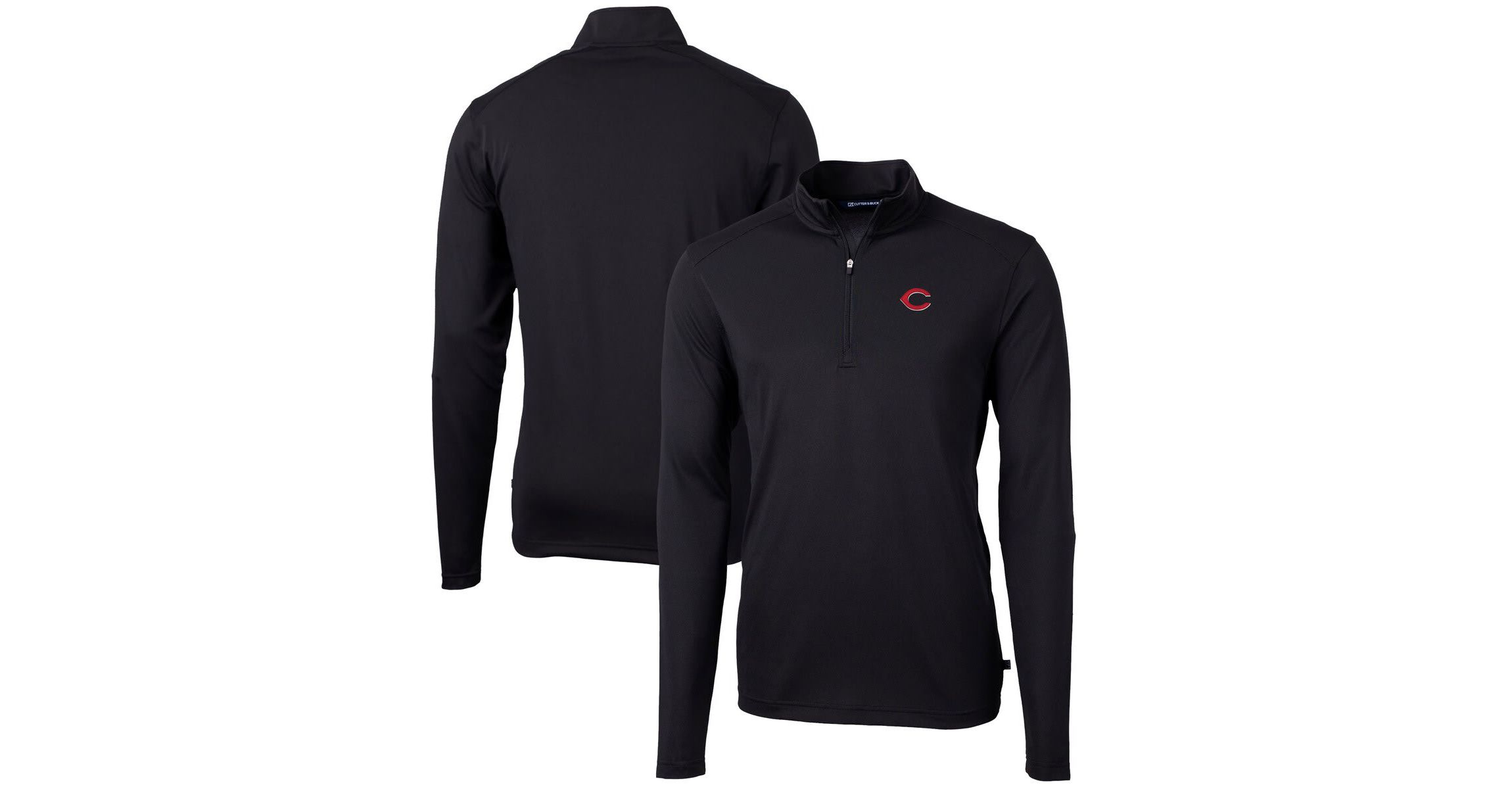MLB Cincinnati Reds Virtue Eco Pique Recycled Quarter-Zip Pullover Top