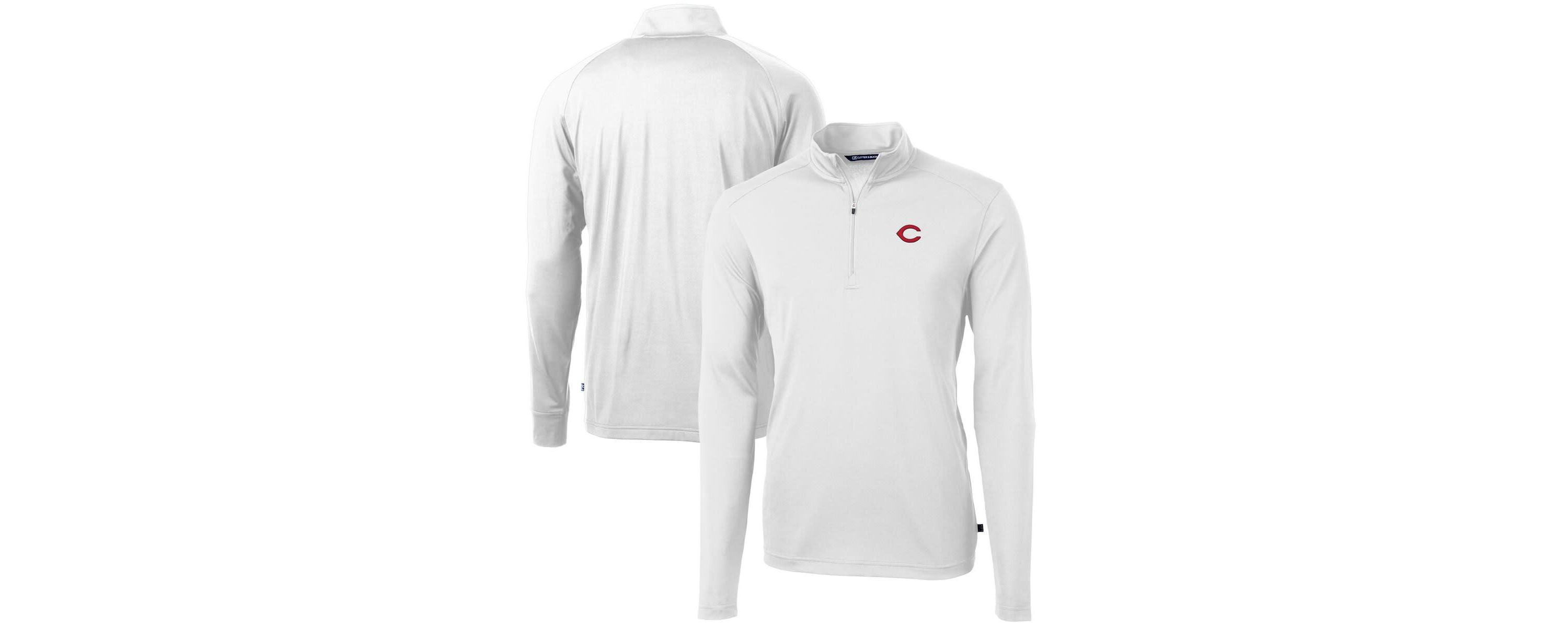 MLB Cincinnati Reds Virtue Eco Pique Recycled Quarter-Zip Pullover Top