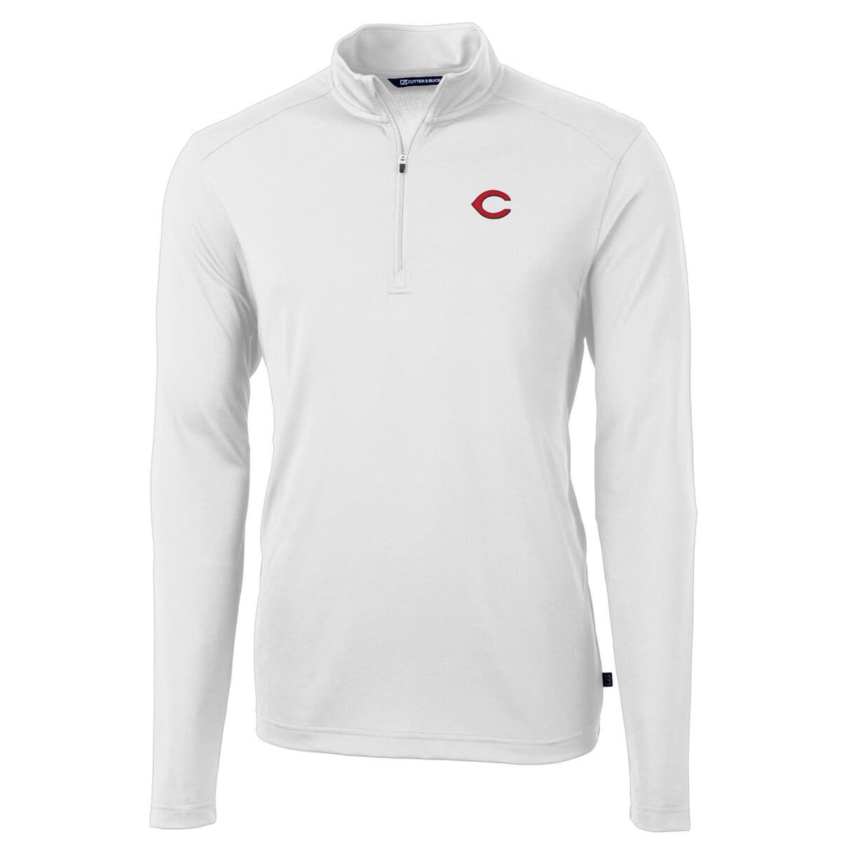 MLB Cincinnati Reds Virtue Eco Pique Recycled Quarter-Zip Pullover Top