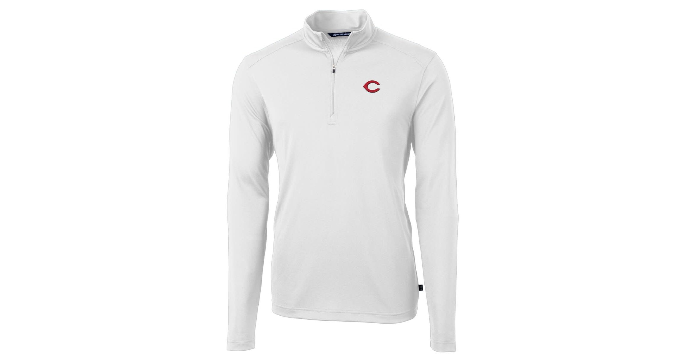 MLB Cincinnati Reds Virtue Eco Pique Recycled Quarter-Zip Pullover Top
