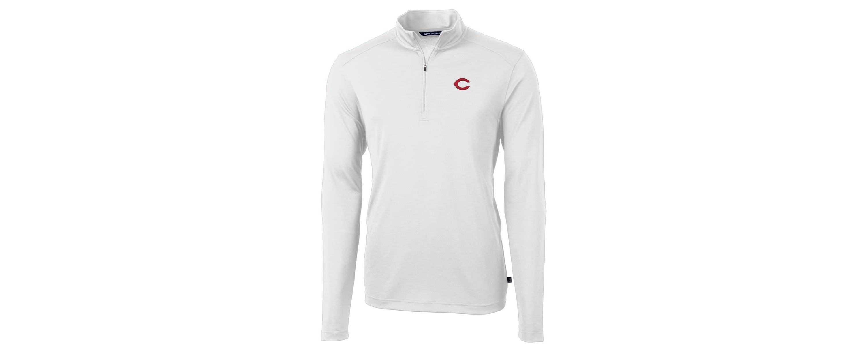 MLB Cincinnati Reds Virtue Eco Pique Recycled Quarter-Zip Pullover Top