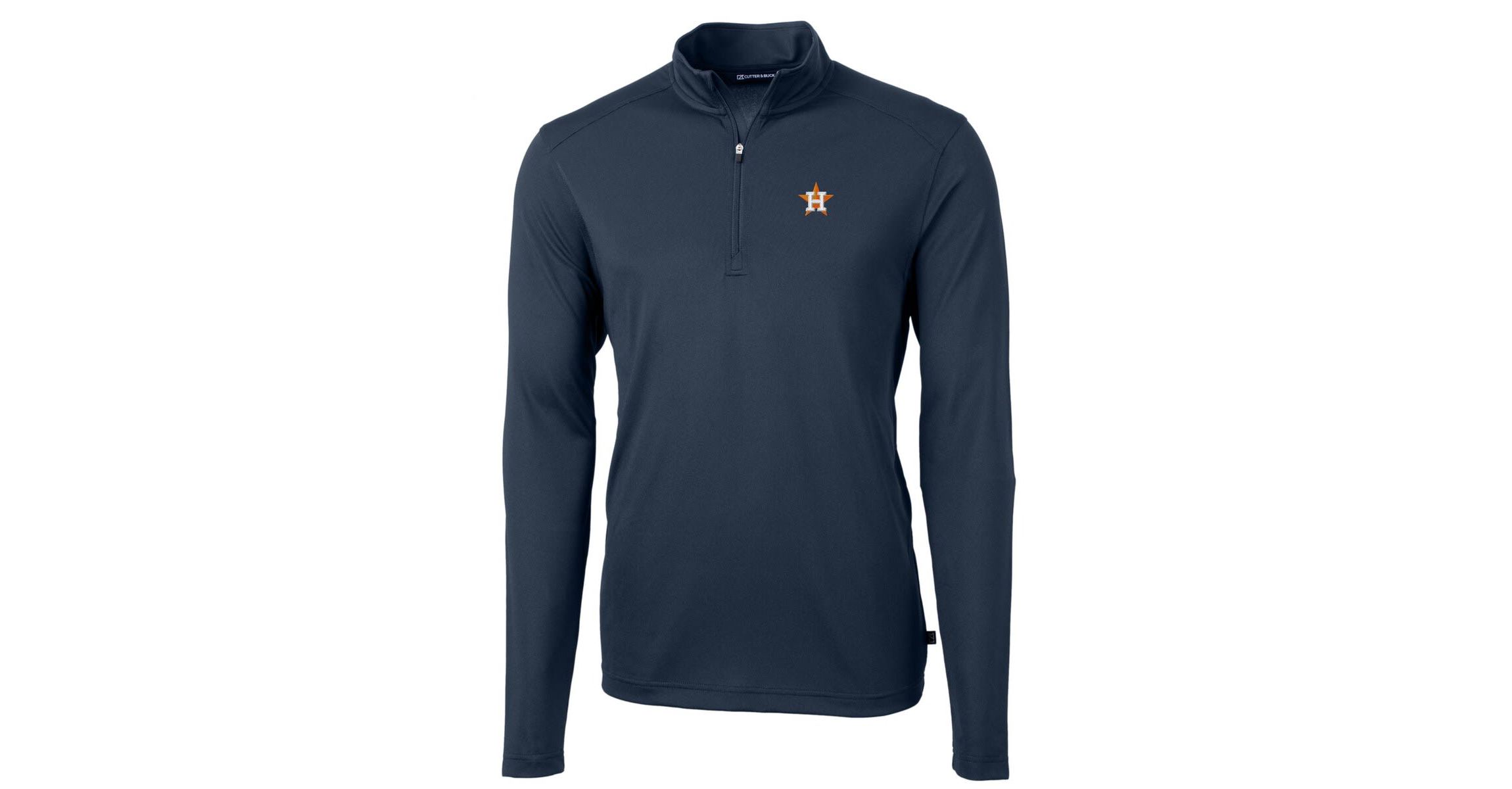 MLB Houston Astros Virtue Eco Pique Recycled Quarter-Zip Pullover Top